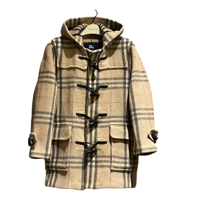 Classic Checked Wool Duffle Coat