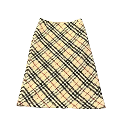 Classic Check Wool A-Line Skirt
