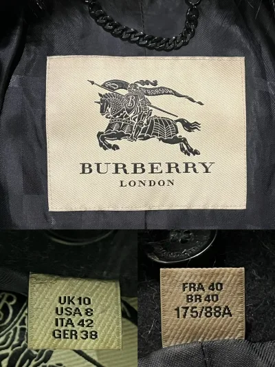 BURBERRY LONDON Fox Fur wool cashmere Blend Coat — thumbnail 8