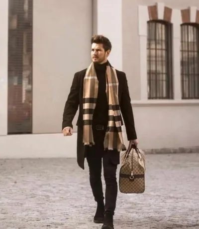 Big Nova Check Long Scarf — thumbnail 2