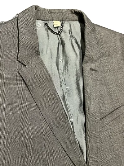 Burberry Small Check Wool Blazer — thumbnail 3