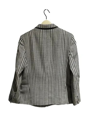 Burberry Lambswool houndstooth blazer