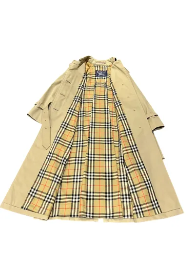 Classic Single Breasted Belt Long Trench Coat — thumbnail 2