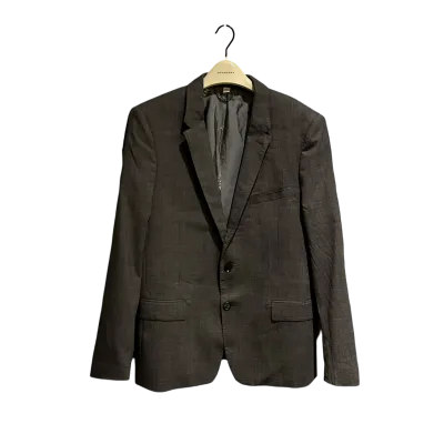 Burberry Small Check Wool Blazer