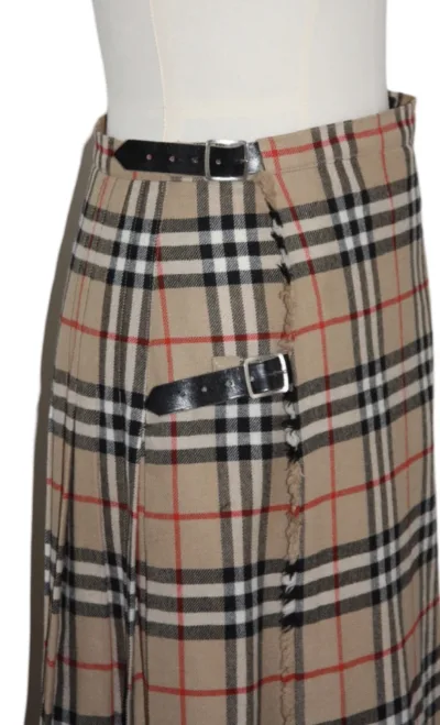 Burberry Classic Vintage Check Woolen Long Skirt