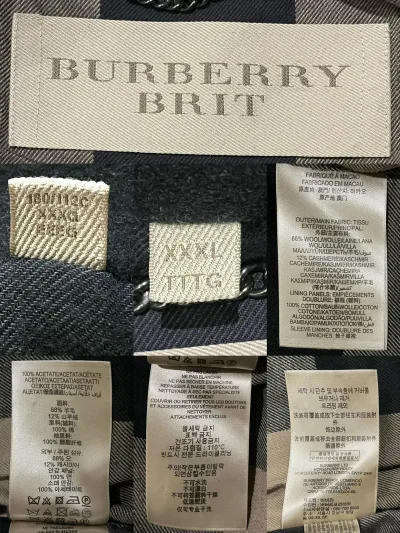 Double Breasted Cashmere Blend Pea Coat — thumbnail 8