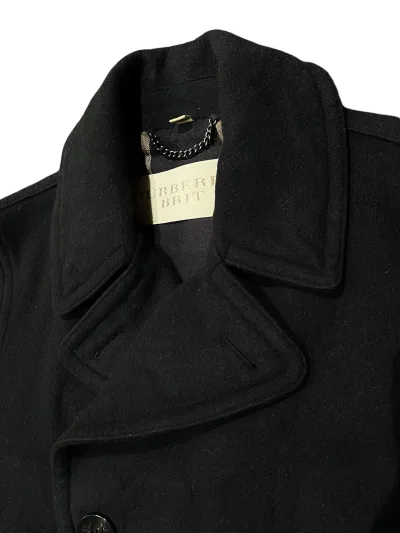 Double Breasted Cashmere Blend Pea Coat — thumbnail 4