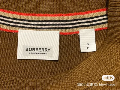 BURBERRY Icon Stripe Trim Wool Sweater — thumbnail 3