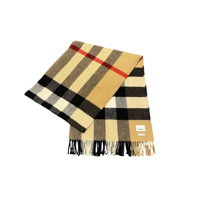 Classic Cashmere Check Scarf — thumbnail 1