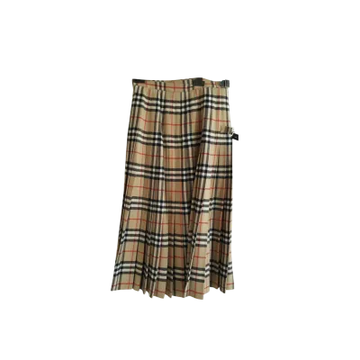 Burberry Classic Vintage Check Woolen Long Skirt