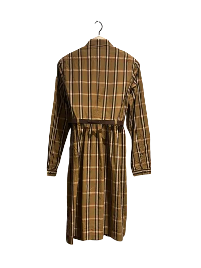 Burberry Check Cotton Dress with Leather Belt — thumbnail 3