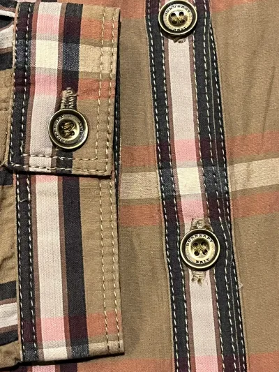 Burberry Check Cotton Dress with Leather Belt — thumbnail 5