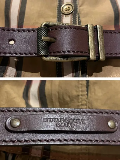 Burberry Check Cotton Dress with Leather Belt — thumbnail 6