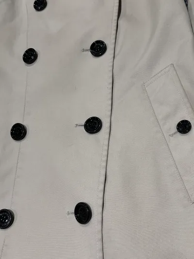 Classic Double Breasted Mid-Length Trench Coat — thumbnail 7