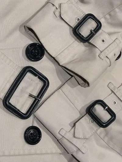 Classic Double Breasted Mid-Length Trench Coat — thumbnail 8