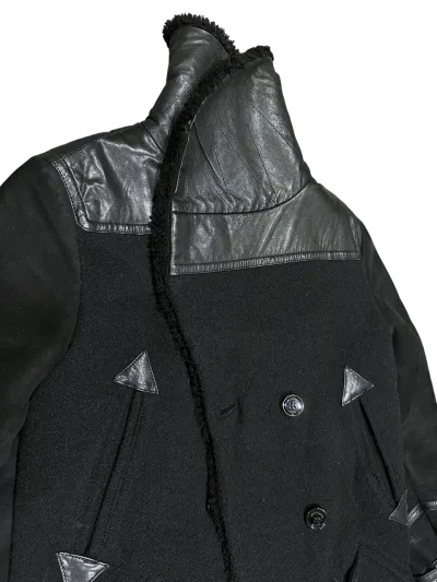 Black Real Lamb Shearling Coat — thumbnail 5