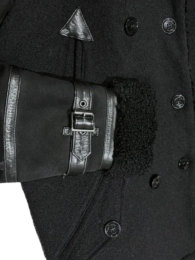 Black Real Lamb Shearling Coat — thumbnail 7