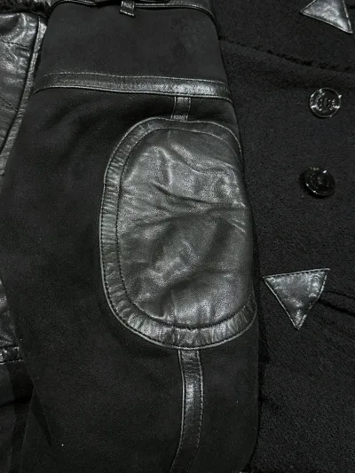 Black Real Lamb Shearling Coat — thumbnail 8
