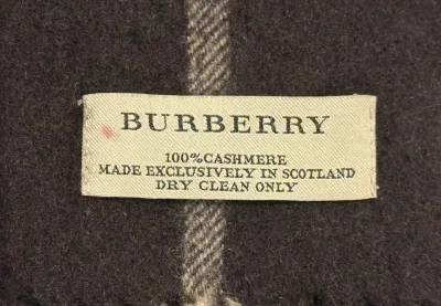 Dark Brown Cashmere Check Scarf — thumbnail 3