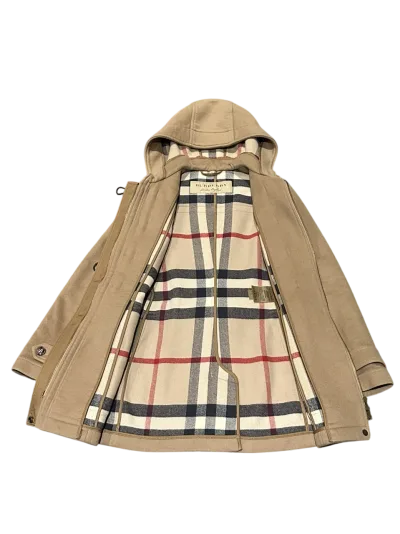 Black Classic Wool Duffle Coat — thumbnail 2