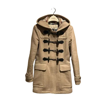 Black Classic Wool Duffle Coat — thumbnail 1