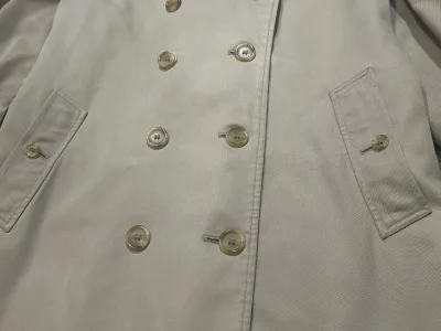 Classic Double Breasted Long Trench Coat — thumbnail 5