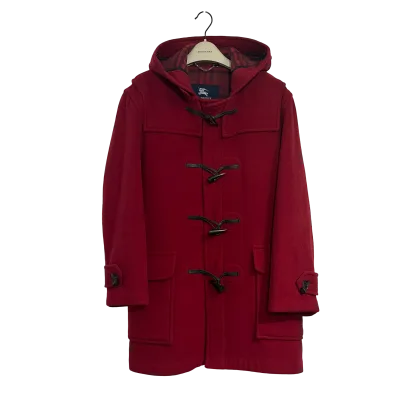 Dark Red Classic Wool Duffle Coat — thumbnail 1