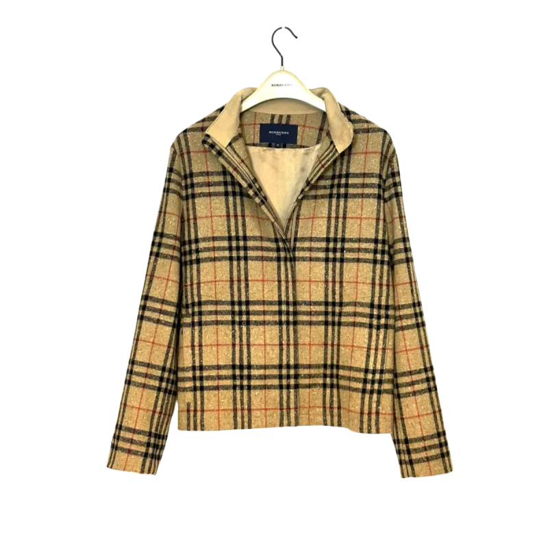 Classic Check Donegal Tweed Wool Jacket — 1 / 8
