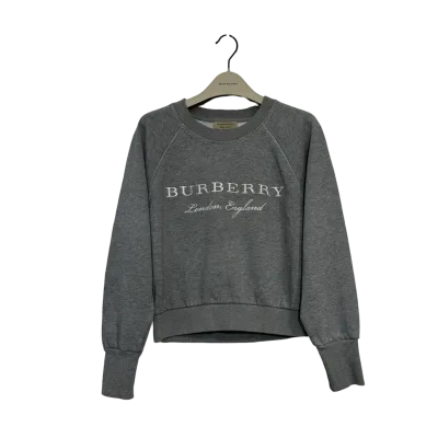 Taydon Embroidered Logo Grey Sweatshirt