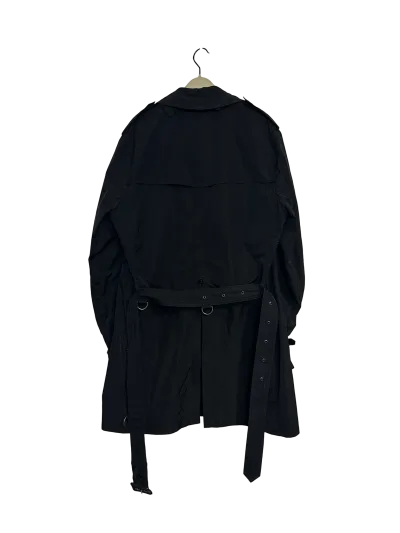 Double Breasted Mid-Length Rain Trench Coat — thumbnail 2