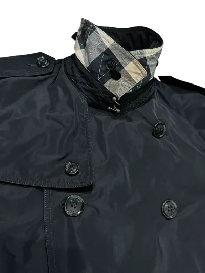 Double Breasted Mid-Length Rain Trench Coat — thumbnail 4