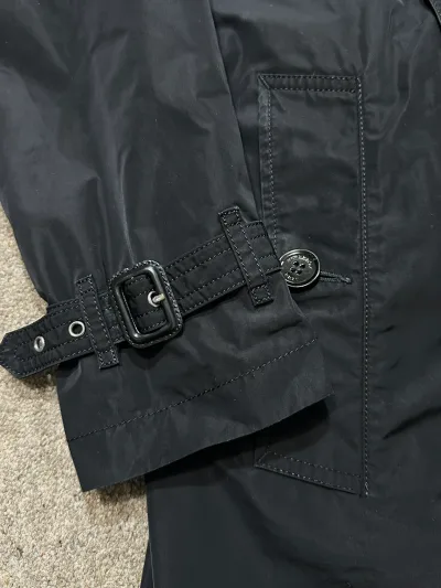 Double Breasted Mid-Length Rain Trench Coat — thumbnail 6