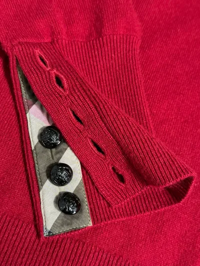 Cable Knit Yoke Cashmere Sweater — thumbnail 7