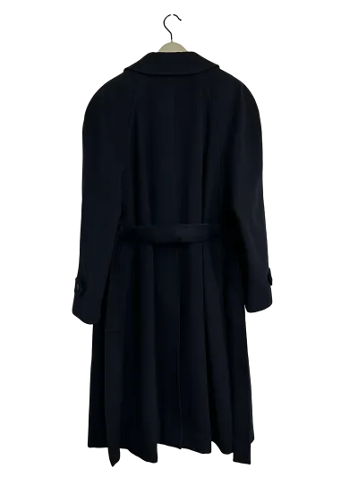 Camelhair & Wool Blend Long Coat with Belt