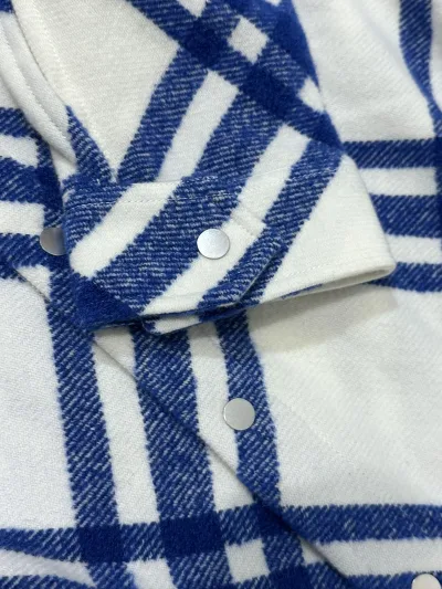 Royal Blue Alpaca & Wool Blend Jacket — thumbnail 7