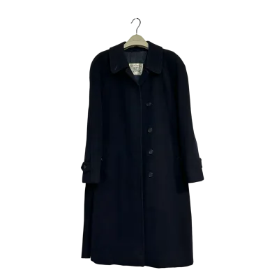 Camelhair & Wool Blend Long Coat with Belt