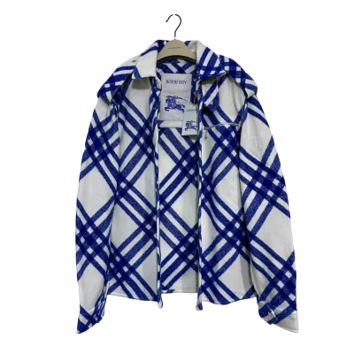 Royal Blue Alpaca & Wool Blend Jacket — thumbnail 1