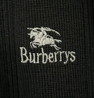 Burberrys 90s British Made Combat Knit Sweater — thumbnail 3
