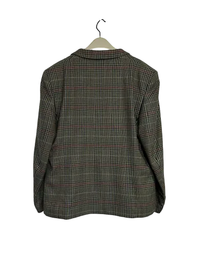Prue Wool Double Breasted Glen Check Blazer — thumbnail 3