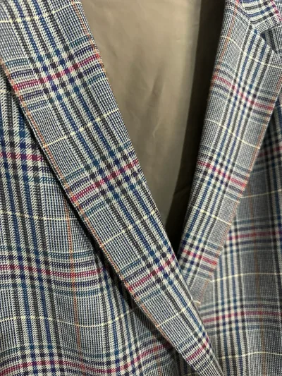 Prue Wool Double Breasted Glen Check Blazer — thumbnail 4